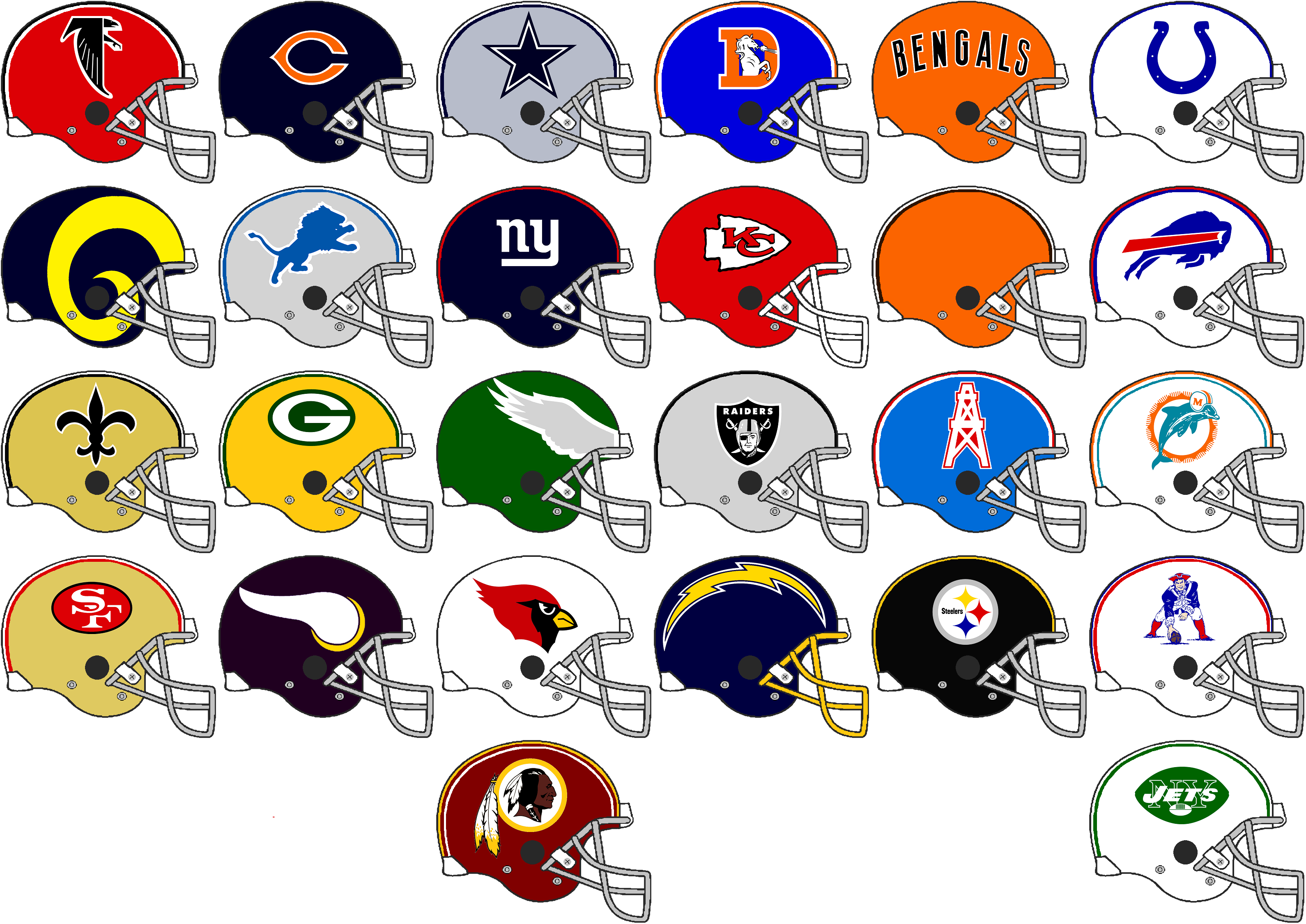 all football teams helmets 32 NFL Current Riddell SPEED Revolution Mini Now fans can play all year long! All 32 NFL team helmets