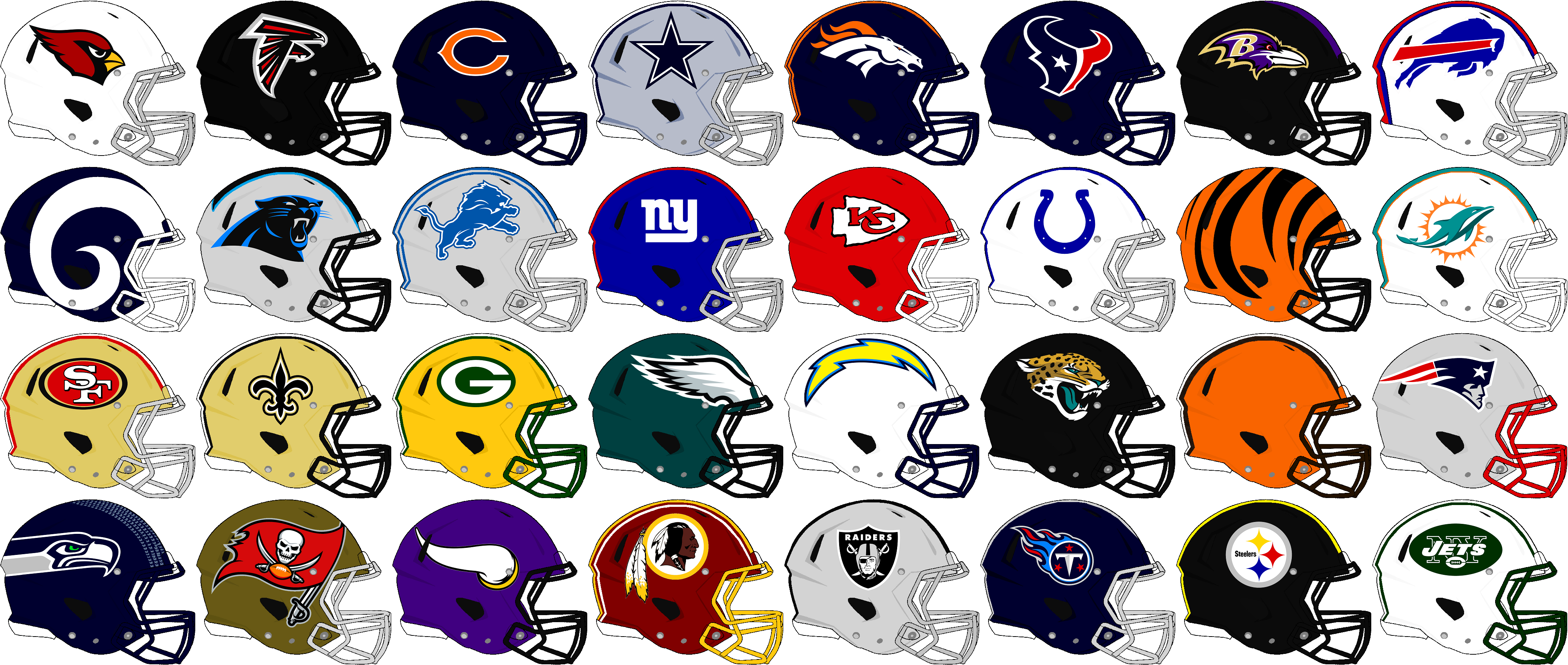 Watching nfl football on a sunday is the best way to spend the weekend NFL Team rev speed Helmets 2018 by Chenglor55 on DeviantArt