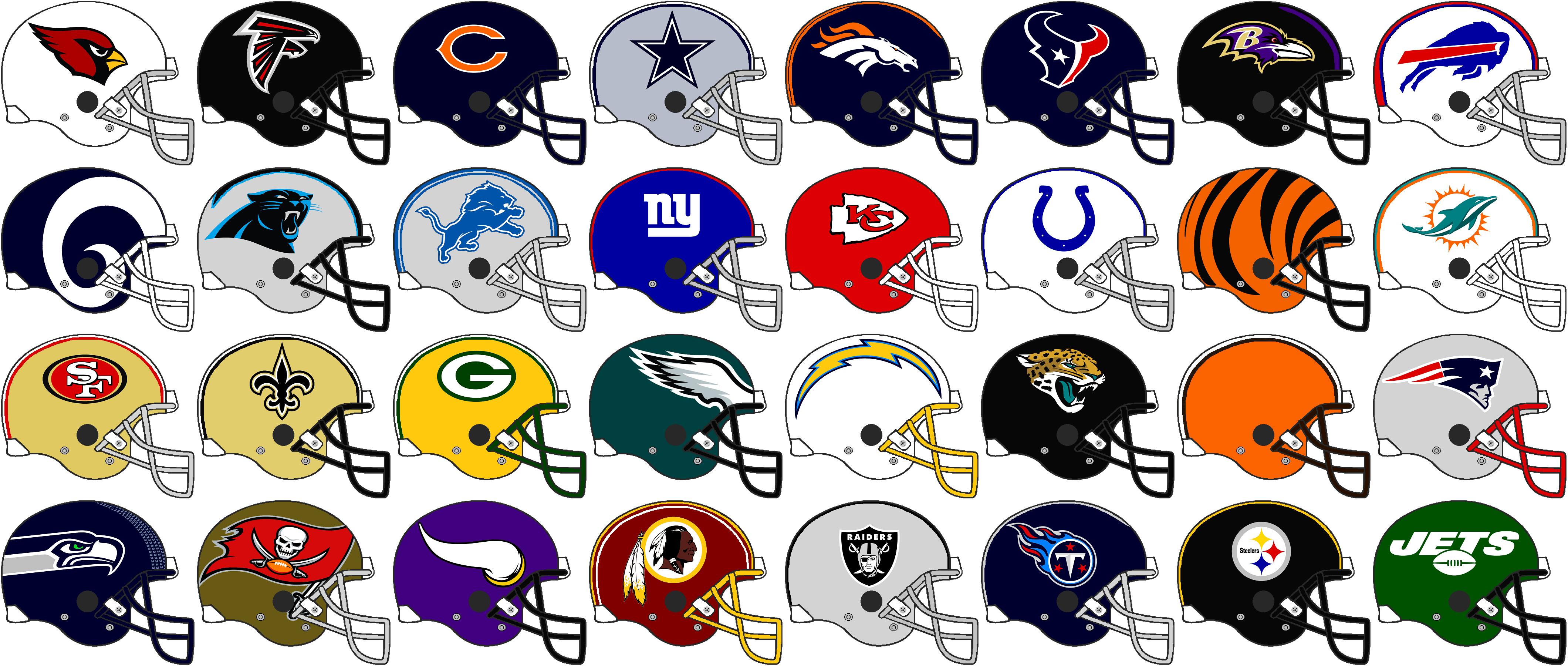 NFL Team Helmets 2019 by Chenglor55 on DeviantArt