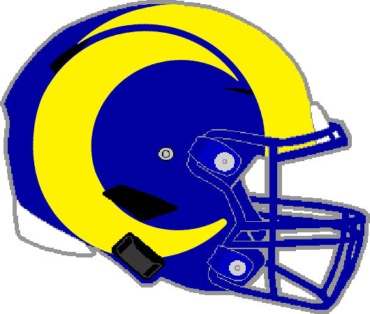 rams speedflex helmet Los Angeles Rivalries On Field Alternate Authentic field alternate design Los Angeles Rams Mid-Size SpeedFlex