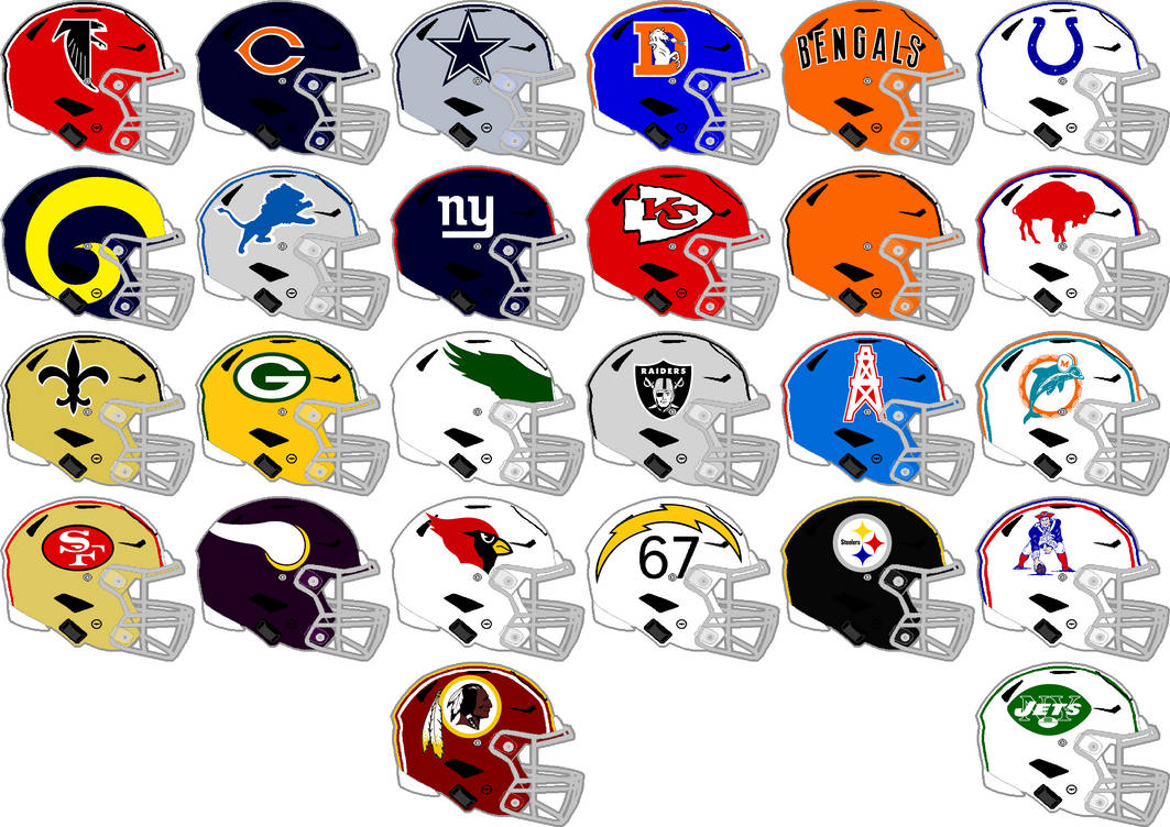 NFL Speedflex team helmets 1973 by Chenglor55 on DeviantArt