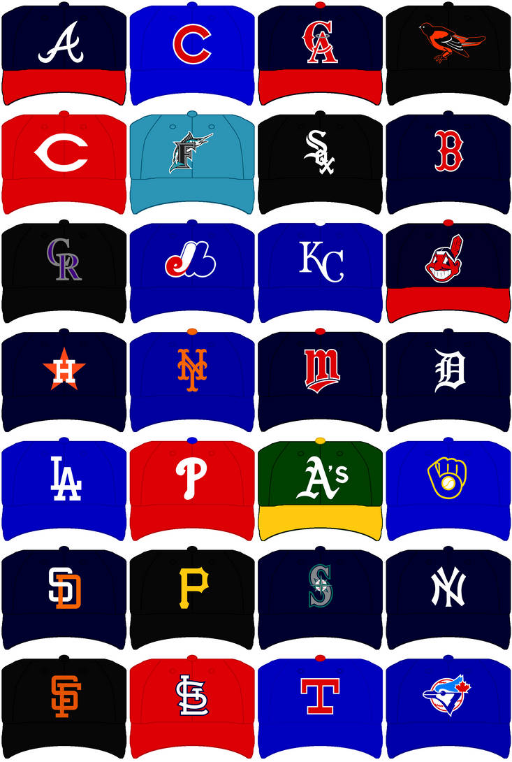 MLB Team Hats 1993 By Chenglor55 On DeviantArt mlb-team-hats-1993-by-chenglor55-on-deviantart