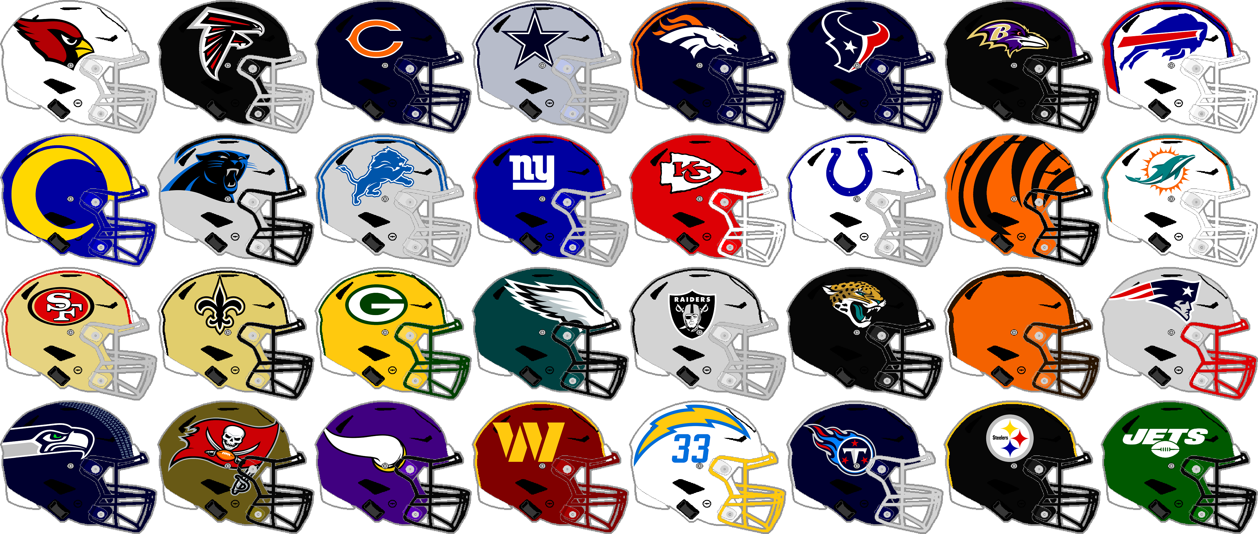 NFL Speedflex Team Helmets 2023 by Chenglor55 on DeviantArt