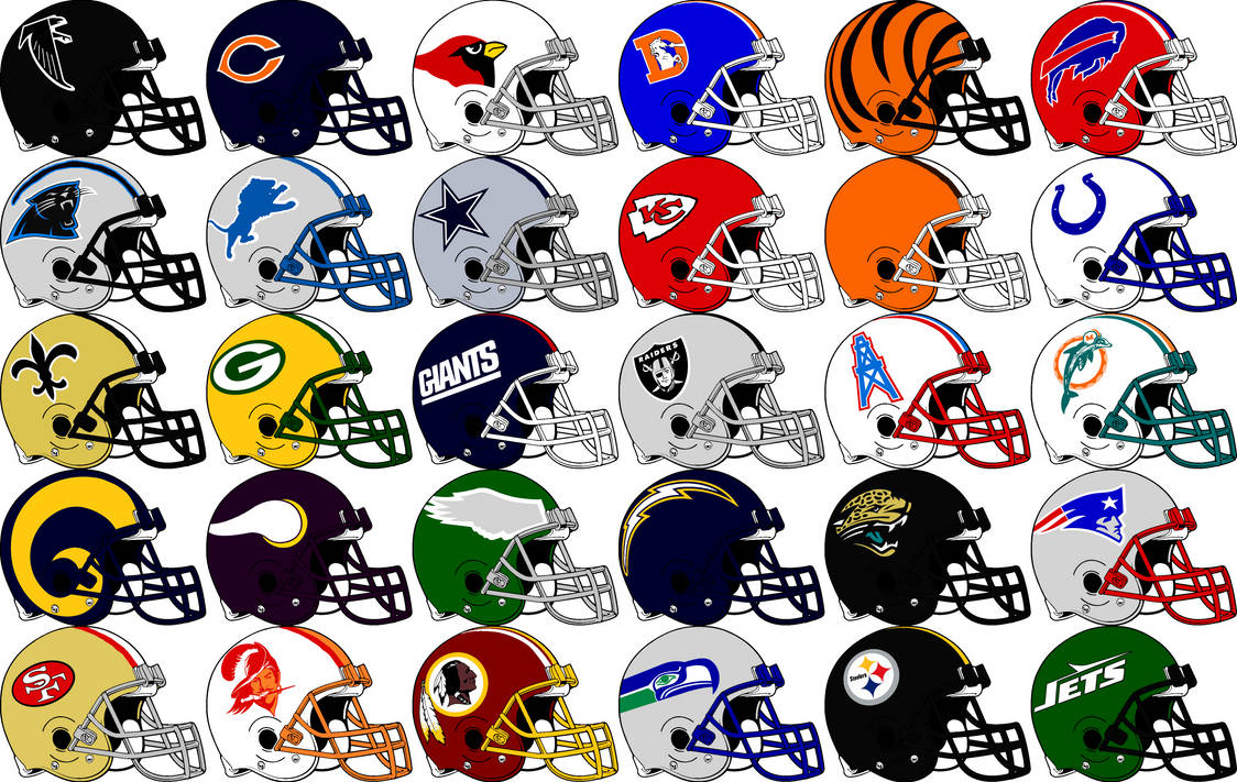 NFL Sideview Team Helmets 1995 by Chenglor55 on DeviantArt