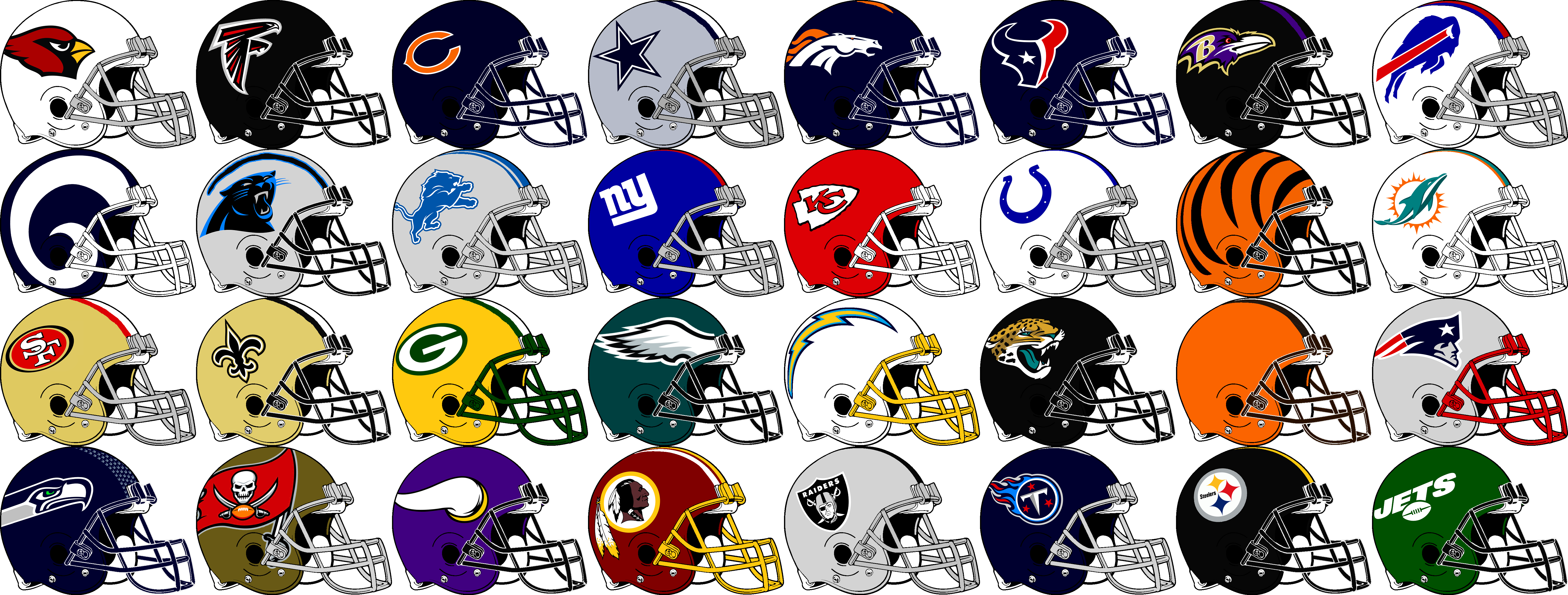 NFL Sideview Team Helmets 2019 by Chenglor55 on DeviantArt NFL Sideview Team Helmets 2019 by Chenglor55 on DeviantArt