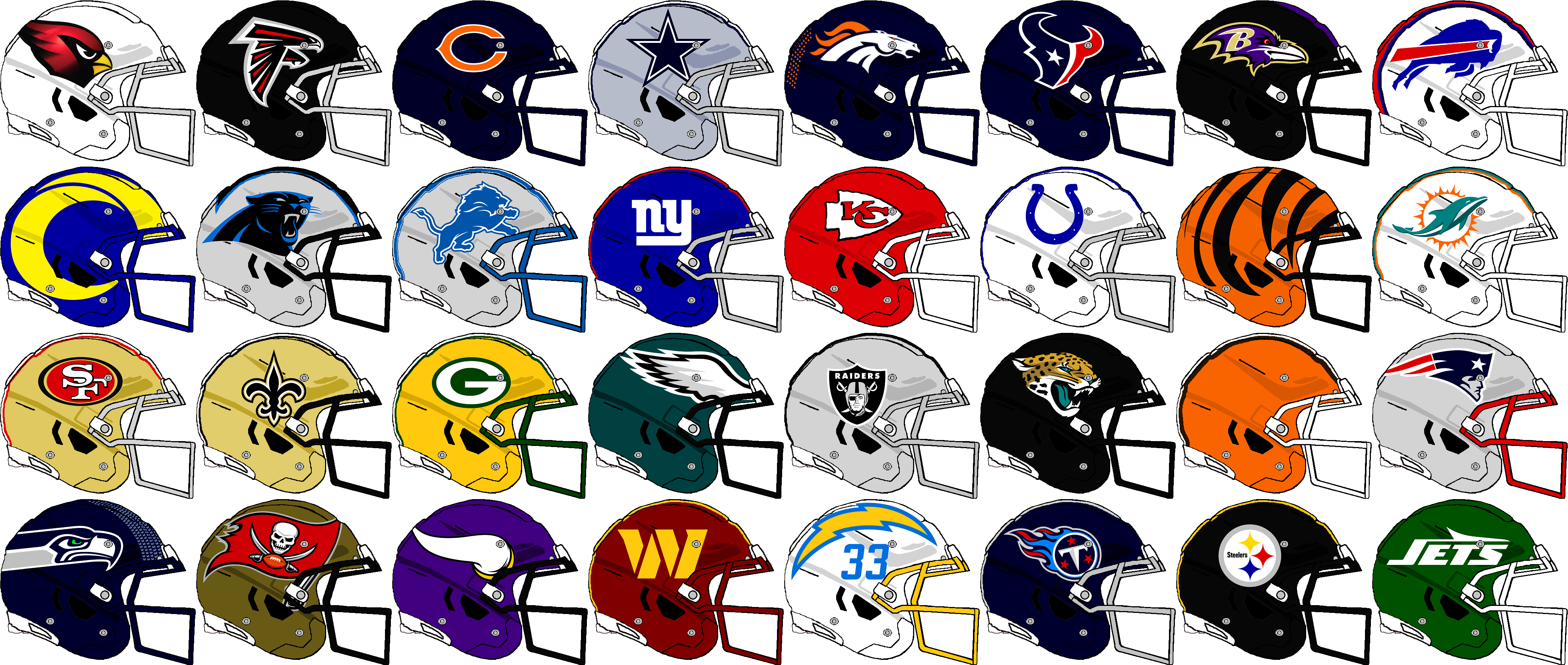 2024 Schutt F7 NFL team helmets by Chenglor55 on DeviantArt