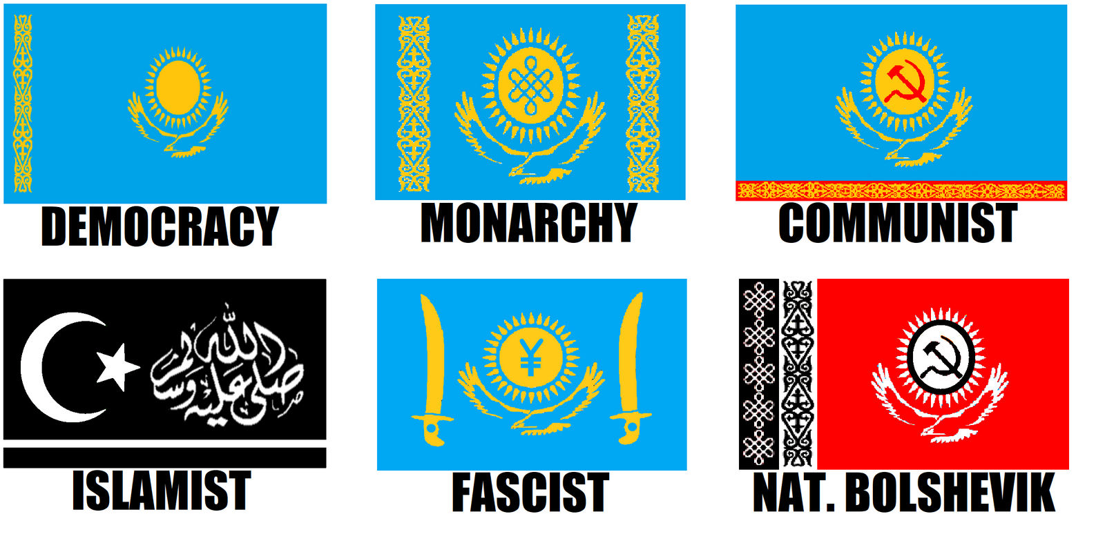 Kazakhstan Flag Photos, Images and Pictures