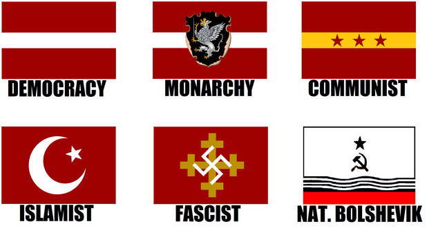 Alternate Flags of Latvia