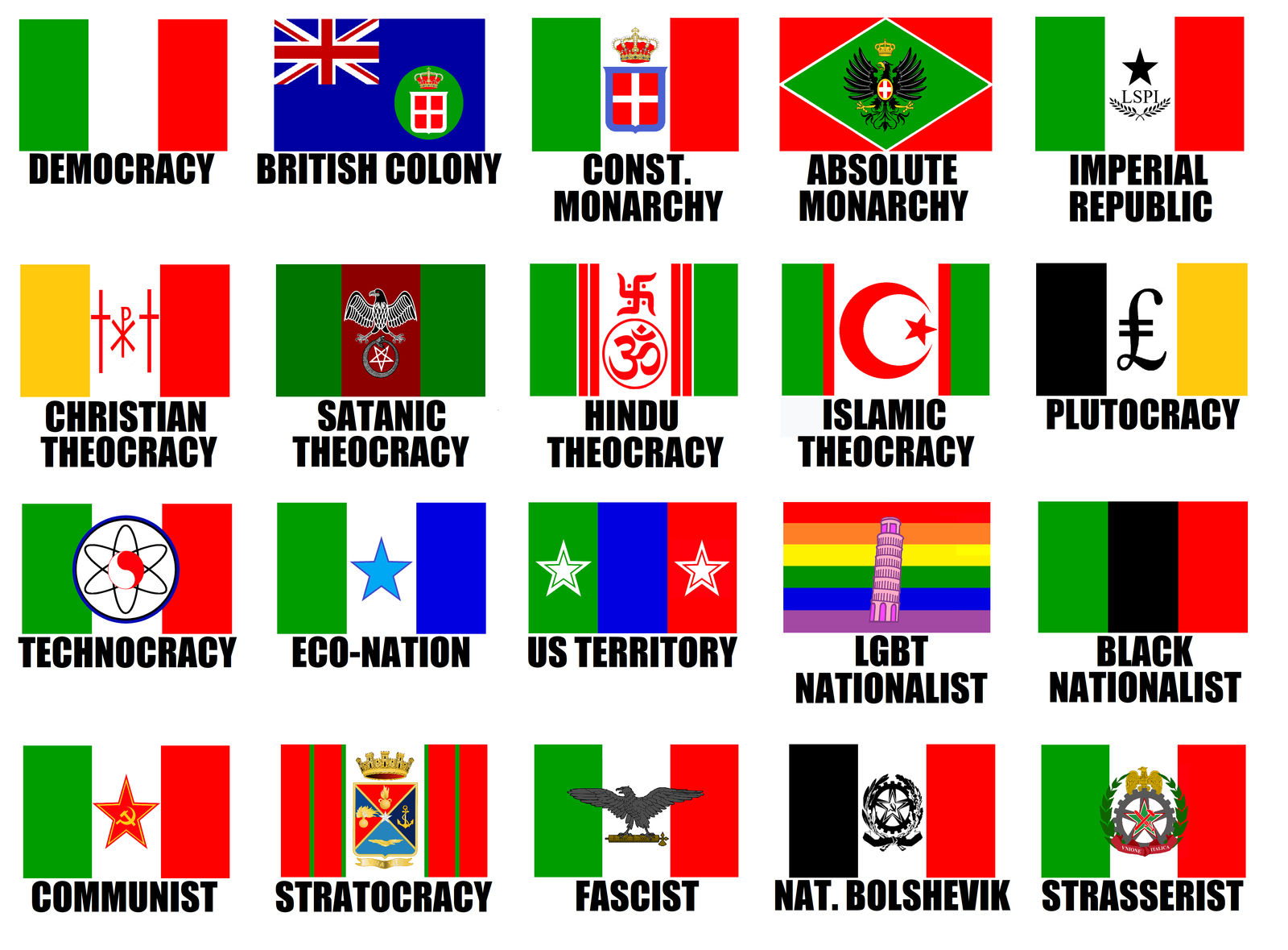 *SUPER-DELUXE* Alternate Flags of Italy by WolfMoon25 on DeviantArt