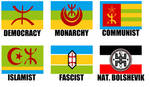 Alternate Flags of the Berbers by wolfmoon25