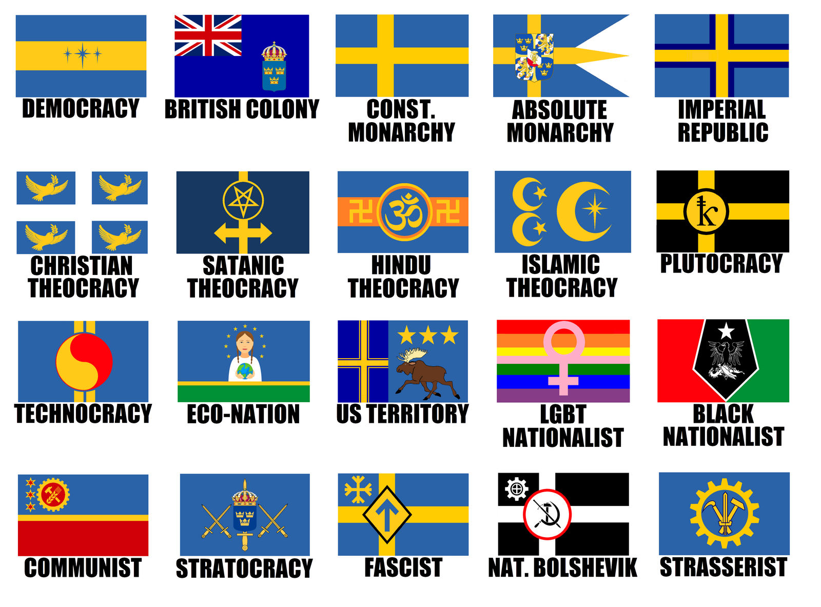 *SUPER-DELUXE* Alternate Flags Of Sweden by WolfMoon25 on DeviantArt