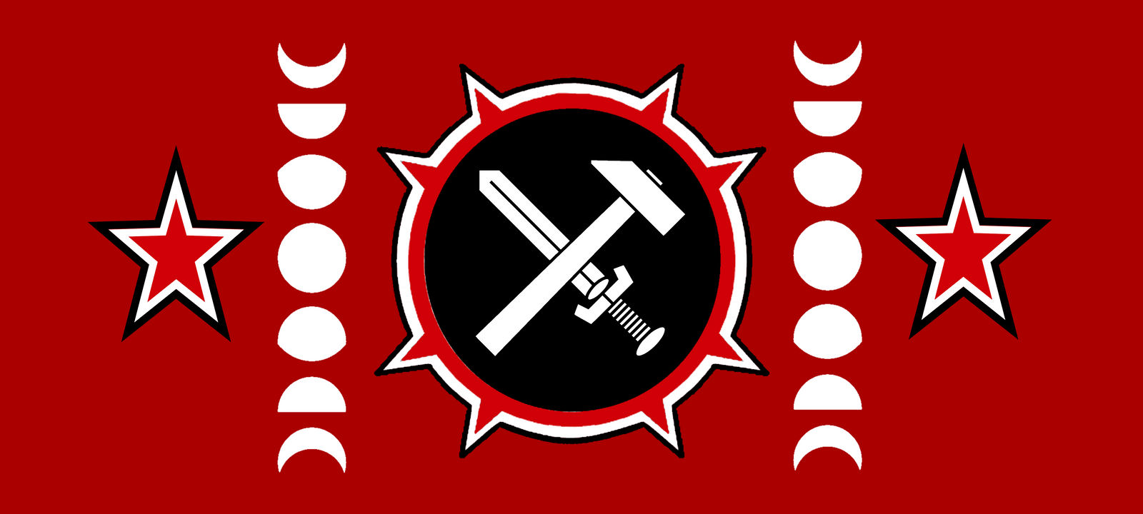 Strasserist Rally Flag of the Strasserist Lunar Colony by WolfMoon25 on DeviantArt