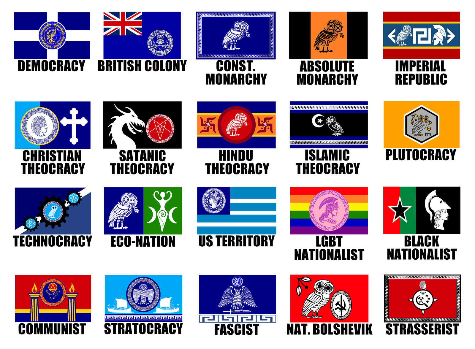 *SUPER-DELUXE* Alternate Flags of Athens by WolfMoon25 on DeviantArt