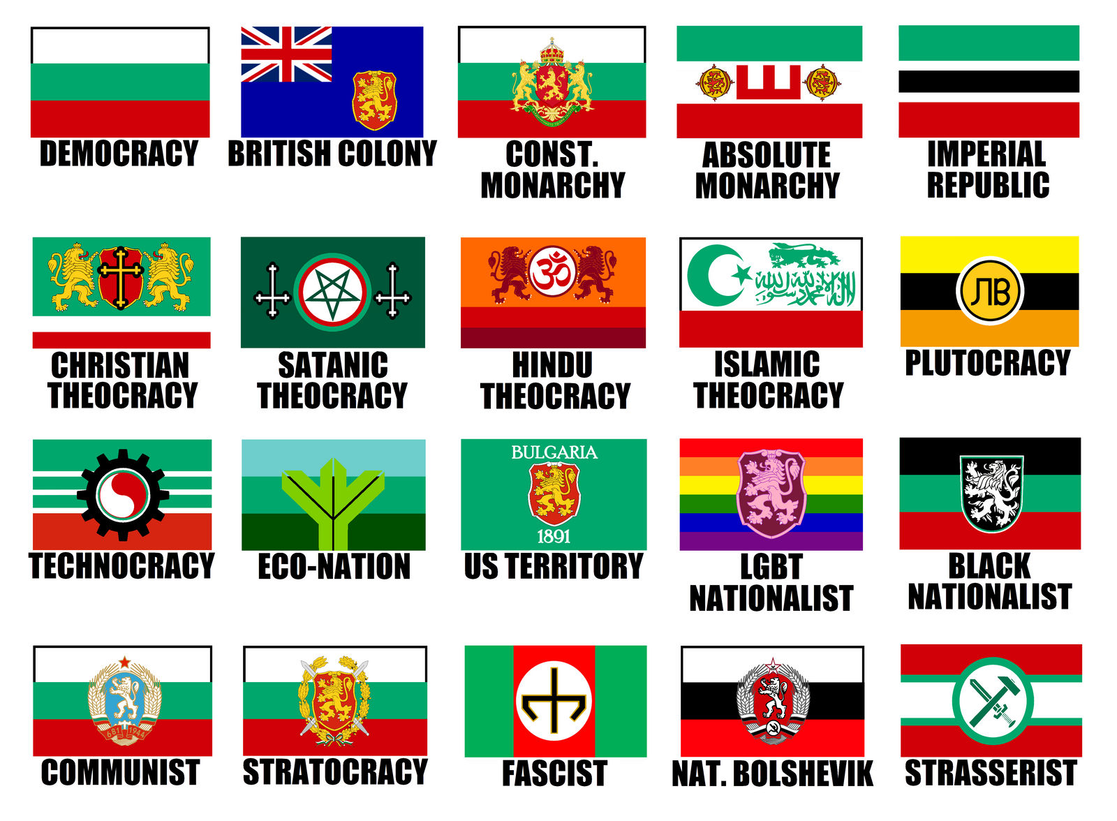 *SUPER-DELUXE* Alternate Flags of Bulgaria by WolfMoon25 on DeviantArt