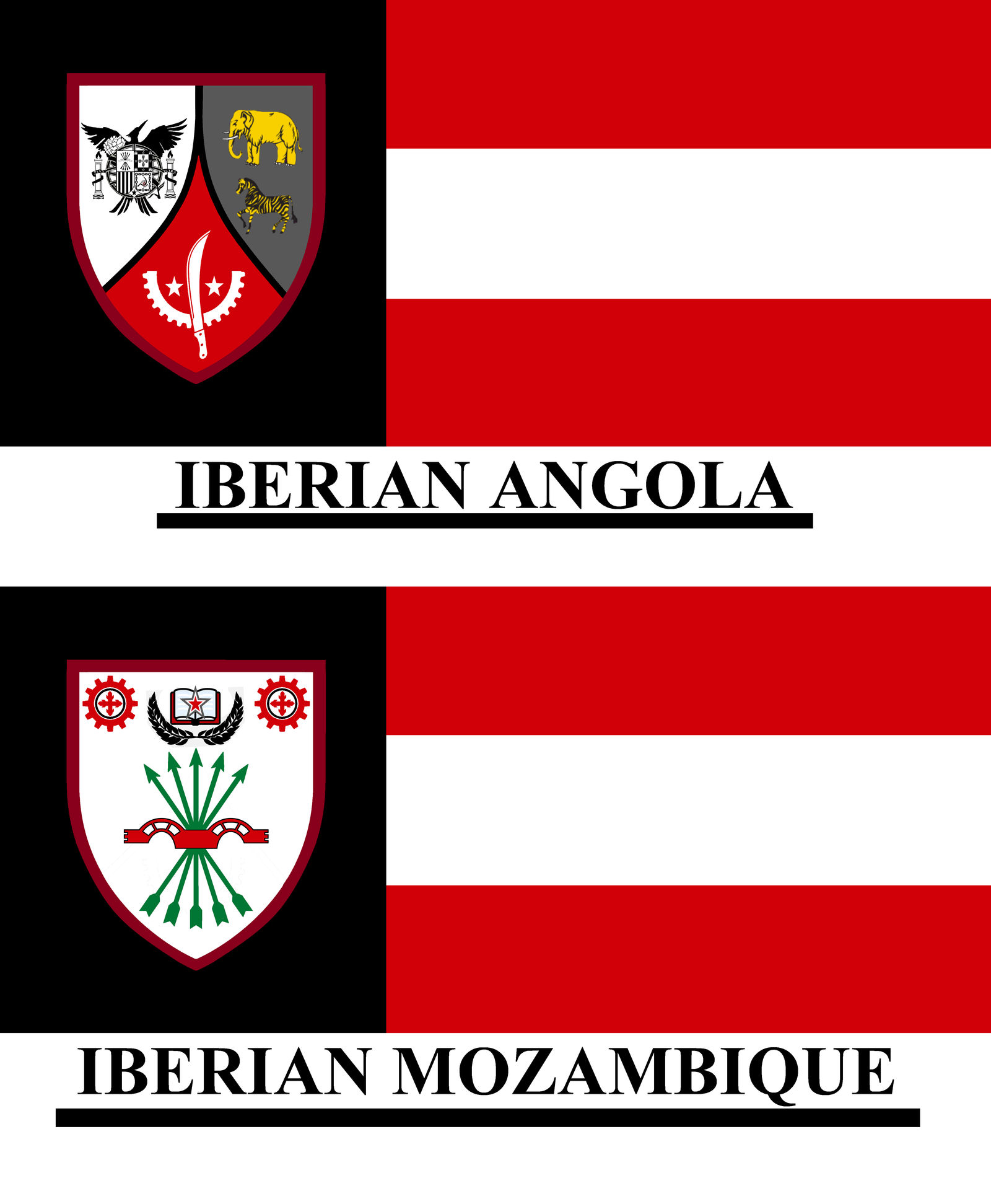 Flags of Nazbol Iberian Africa by WolfMoon25 on DeviantArt