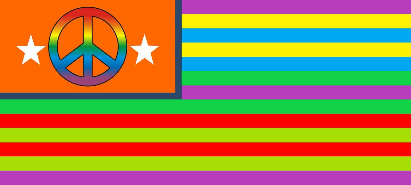 Lsd Flag Flag of Psychedelic USA by WolfMoon25 on DeviantArt