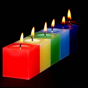 Rainbow Candles