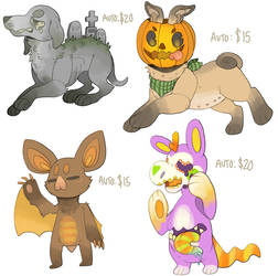 Unsold Halloweenies + GRAVEYARD DOG! Paypal.