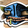 Dr Seuss Blue Fish Mask