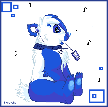 blue panda