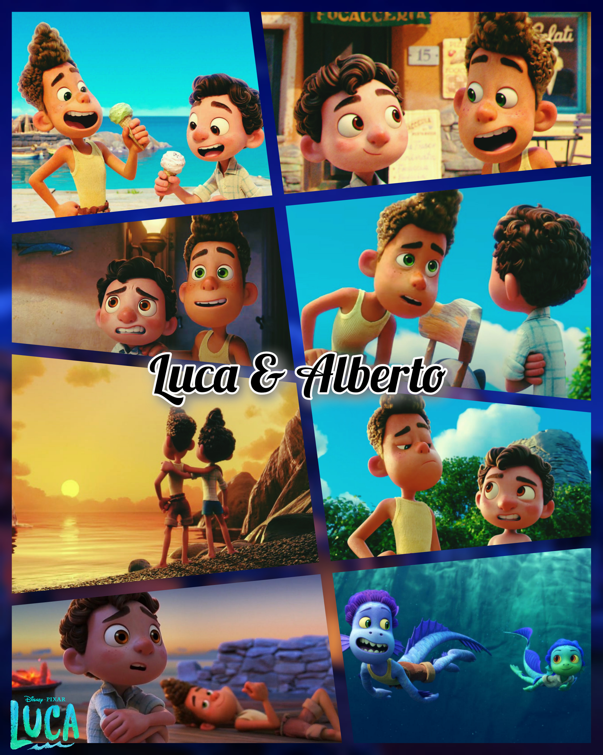 Alberto Scorfano Luca Pixar art by Mabelka0712 on DeviantArt