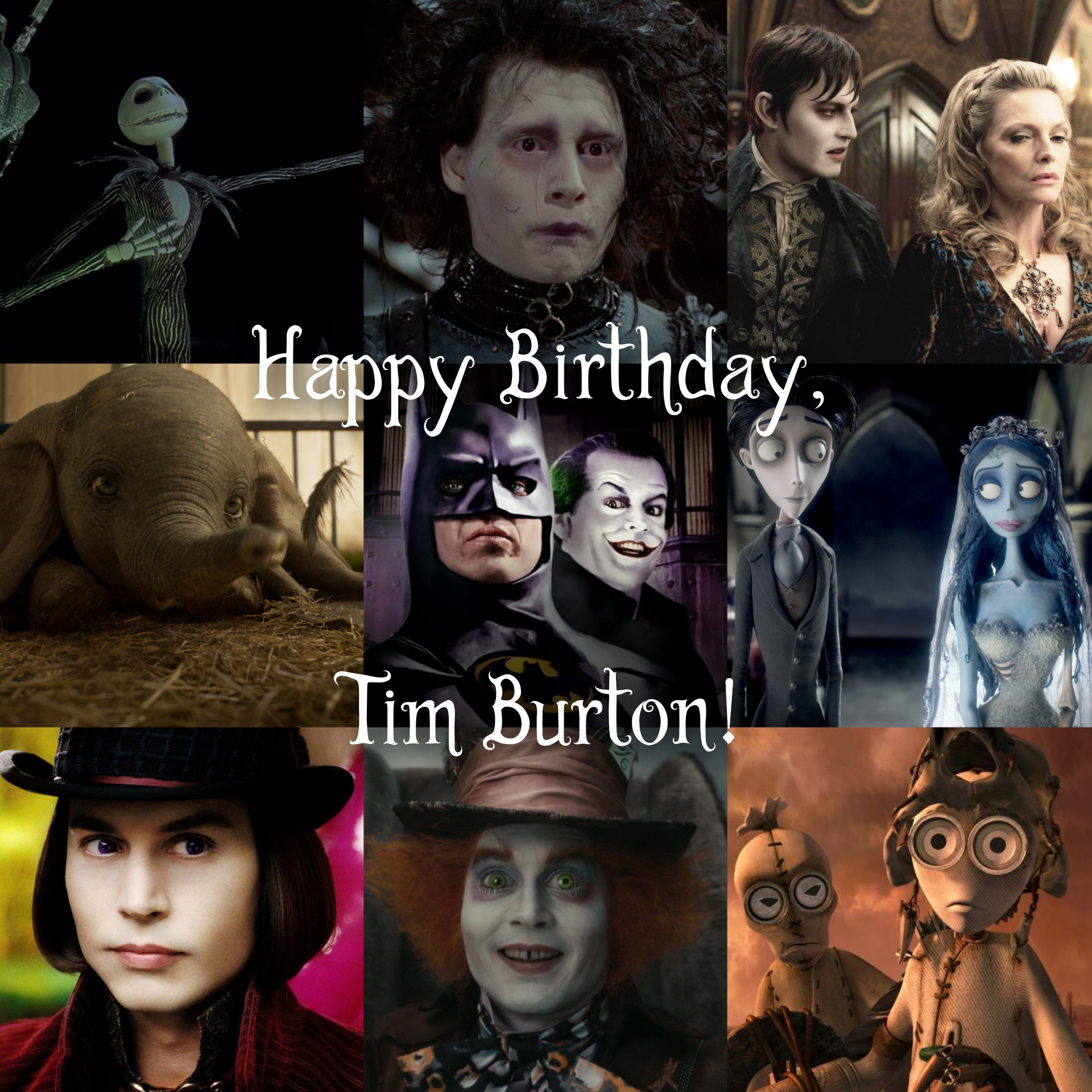 Collage for Tim Burton's Birthday by LionGuardKujenga on DeviantArt