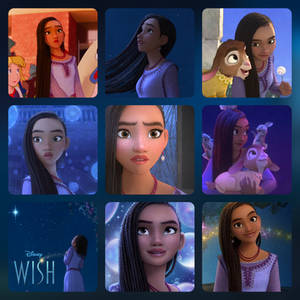 Wish Asha Collage (Happy Disney 100)