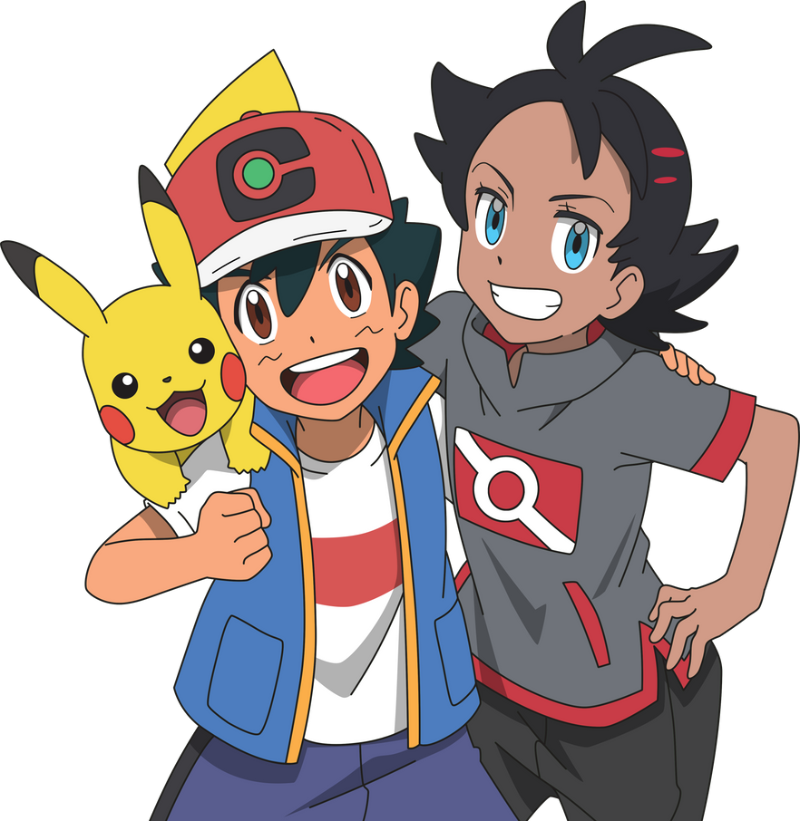 Ash y Goh Render by CokiCat on DeviantArt