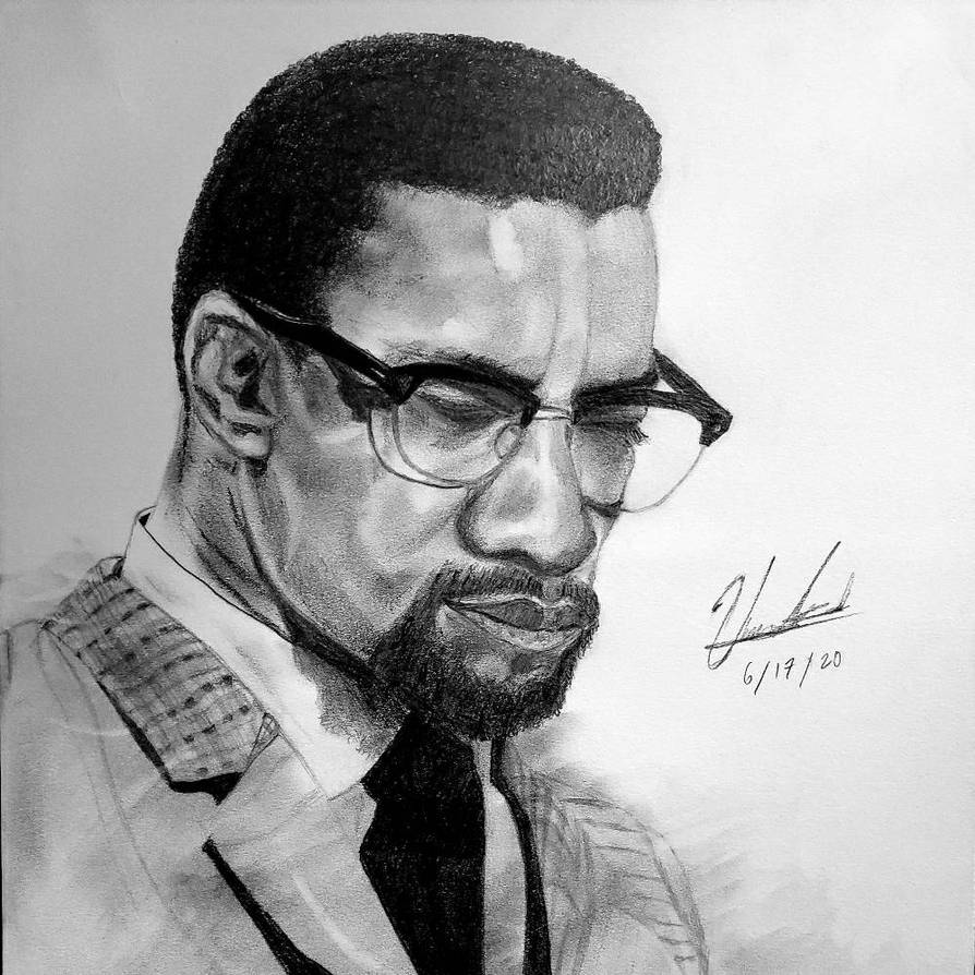Malcolm X Drawing by babybumer on DeviantArt