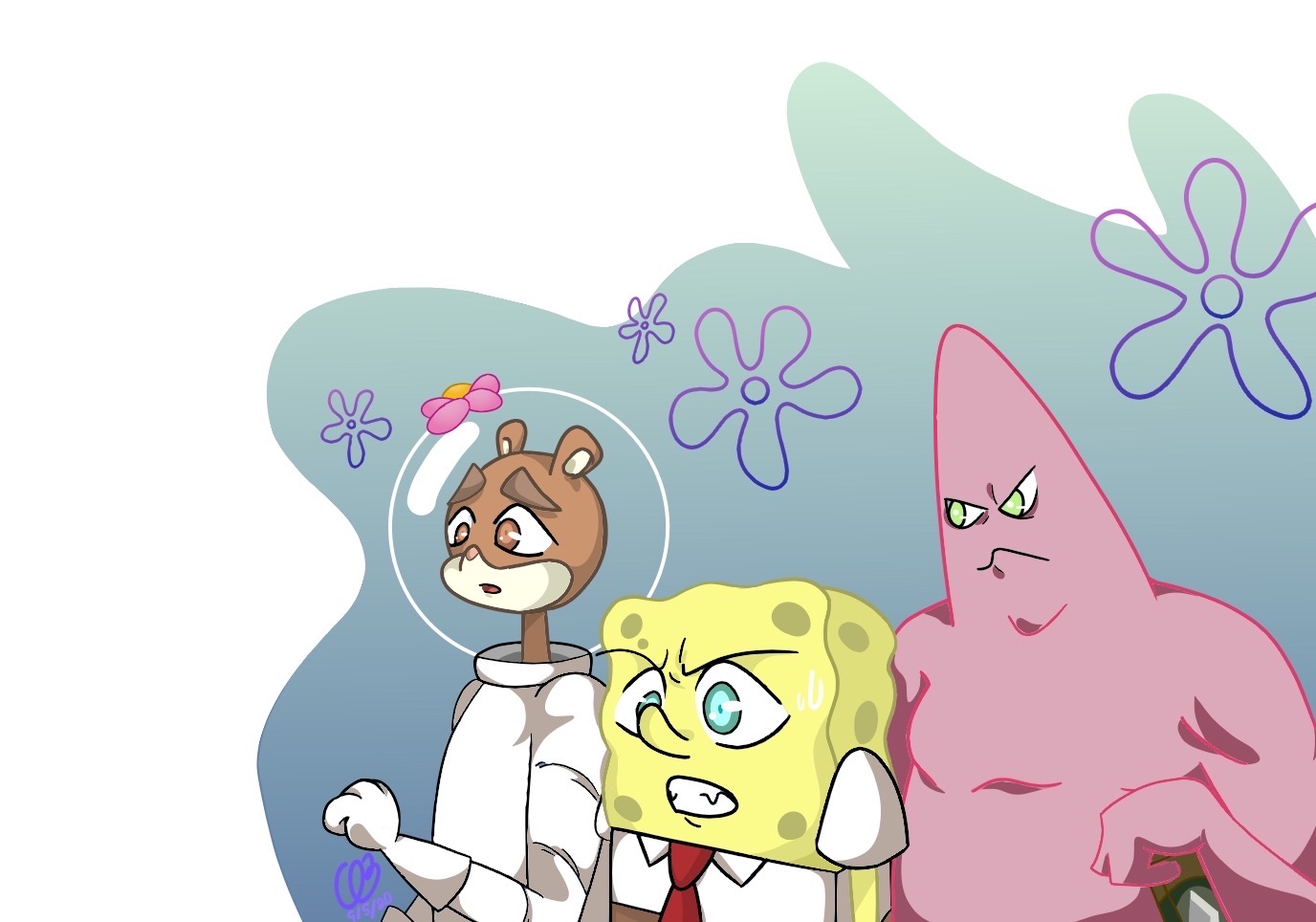 Fanart of the Spongebob Anime by CuriousBubblyBeetle on DeviantArt