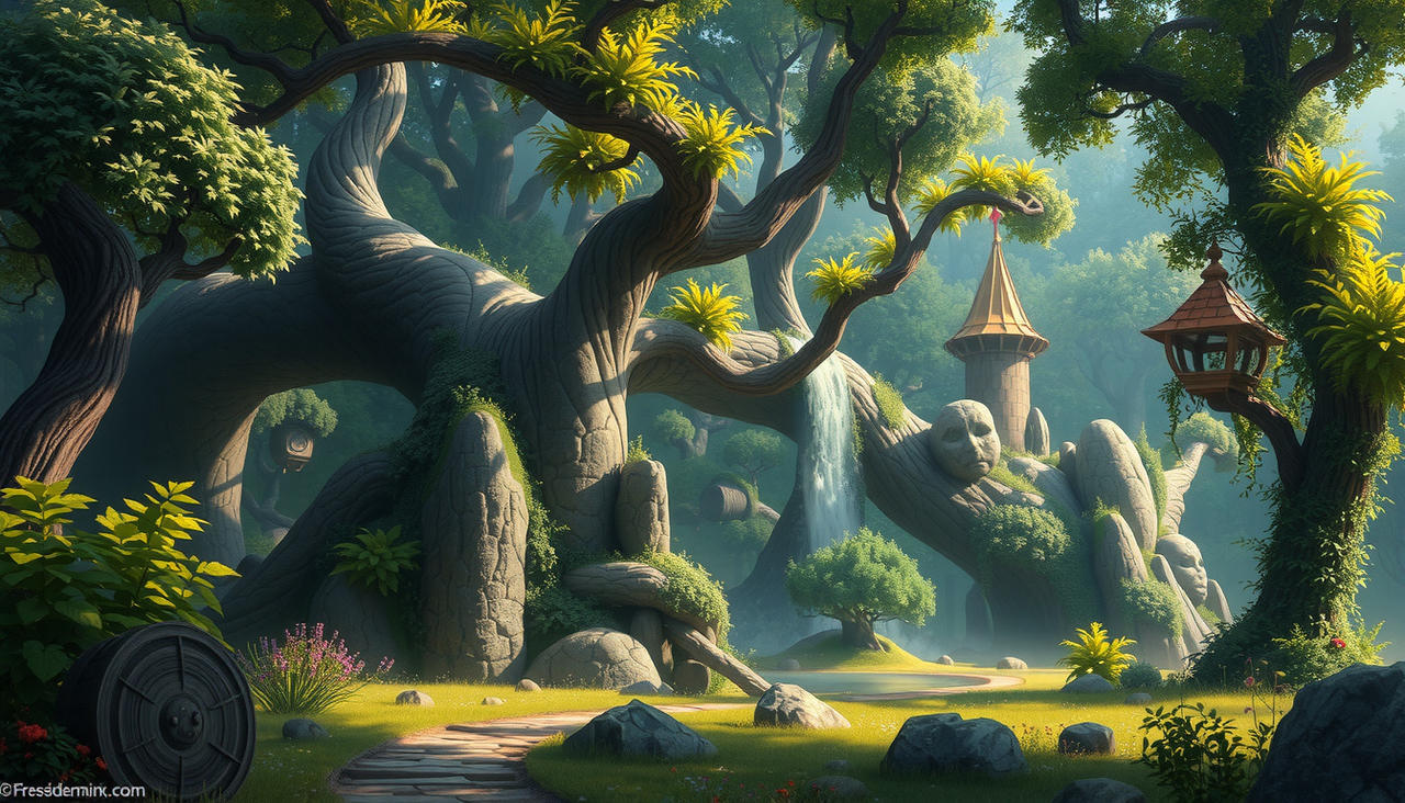 Forest Ruler Fantasy Fantasy forest by AxisARA on DeviantArt