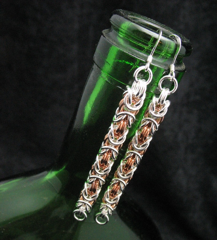 Sterling and Copper Earrings