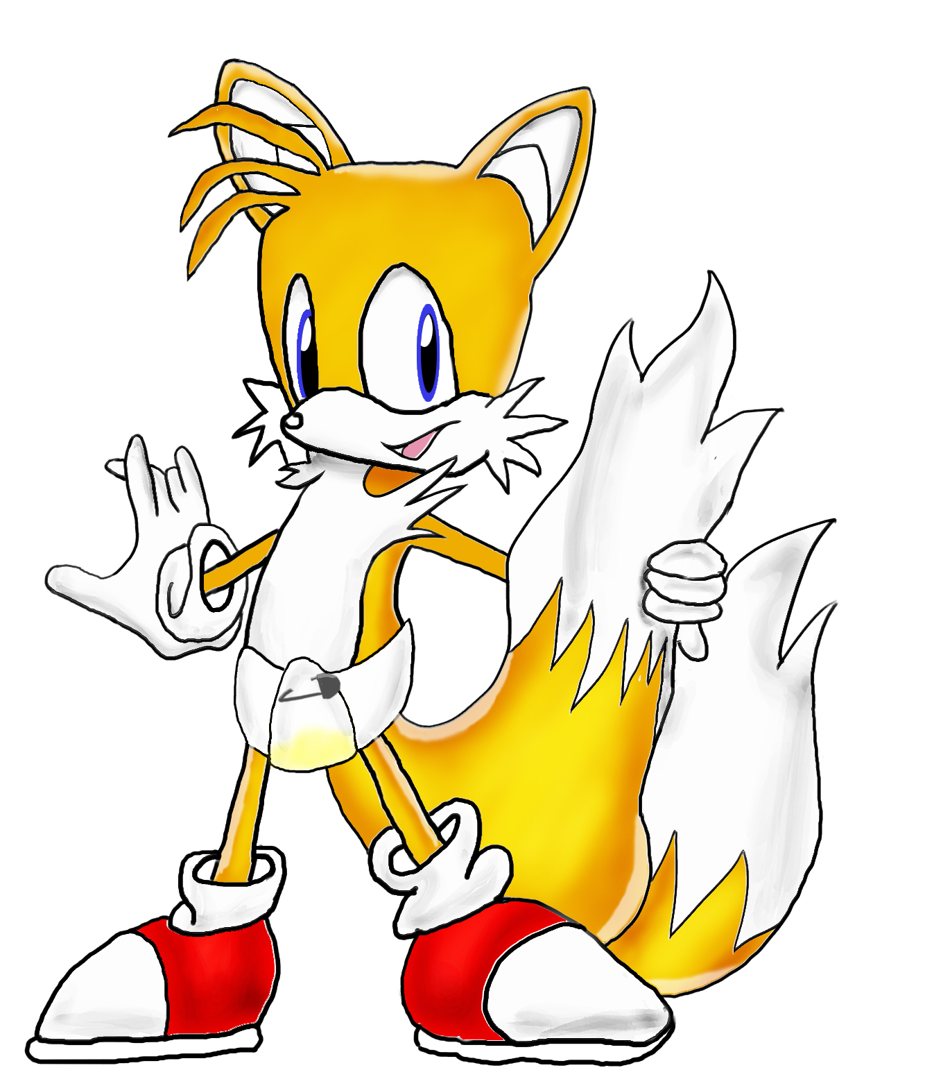 Tails Diapered