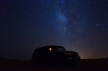 TOYOTA FJ and Milky Way