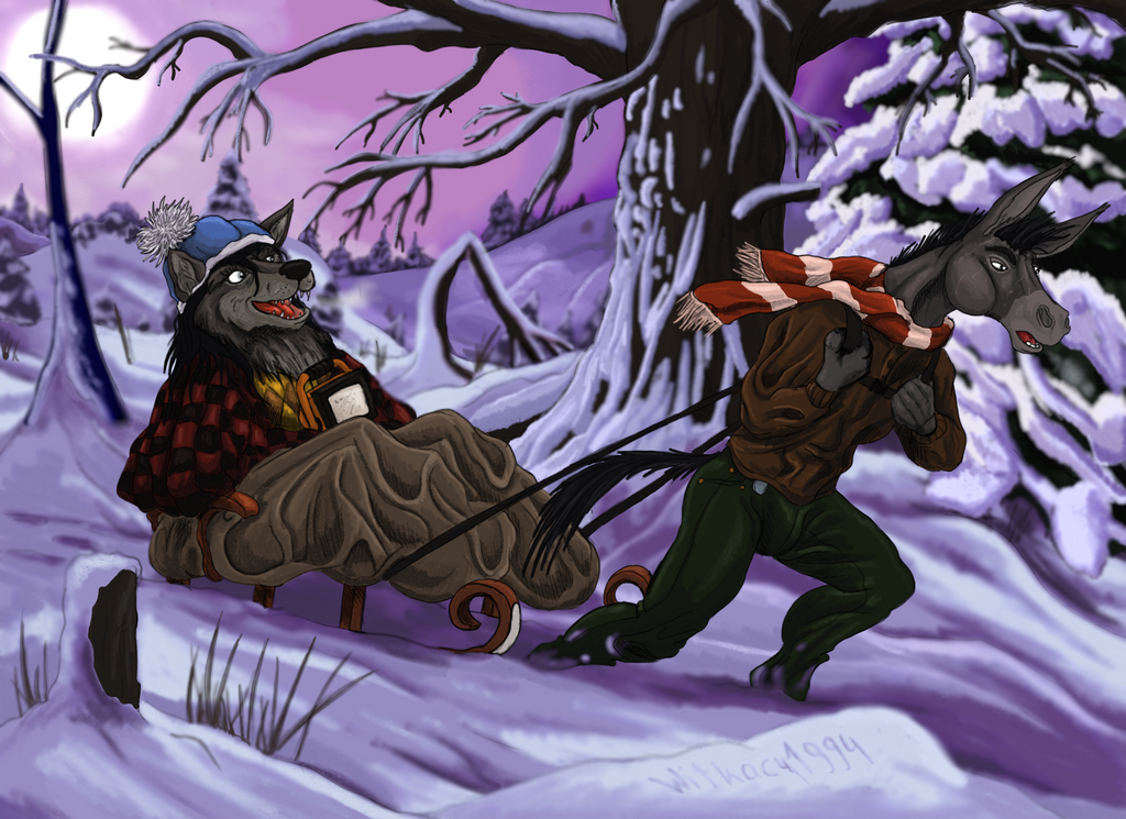 Secret Santa Riding Sleigh Ride (Secret Santa 2022) by Witkacy1994 on DeviantArt