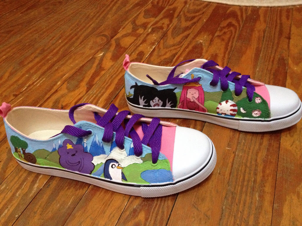 Adventure Time shoes part 2 by pianistimo on DeviantArt