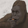 Bigfoot eating