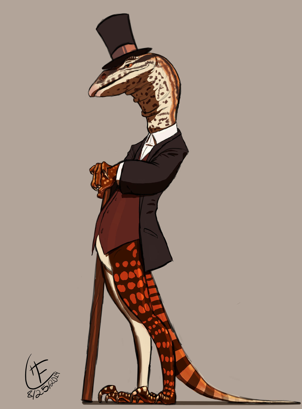Dapper Red Ackie Monitor by XStreamChaosOfficial on DeviantArt