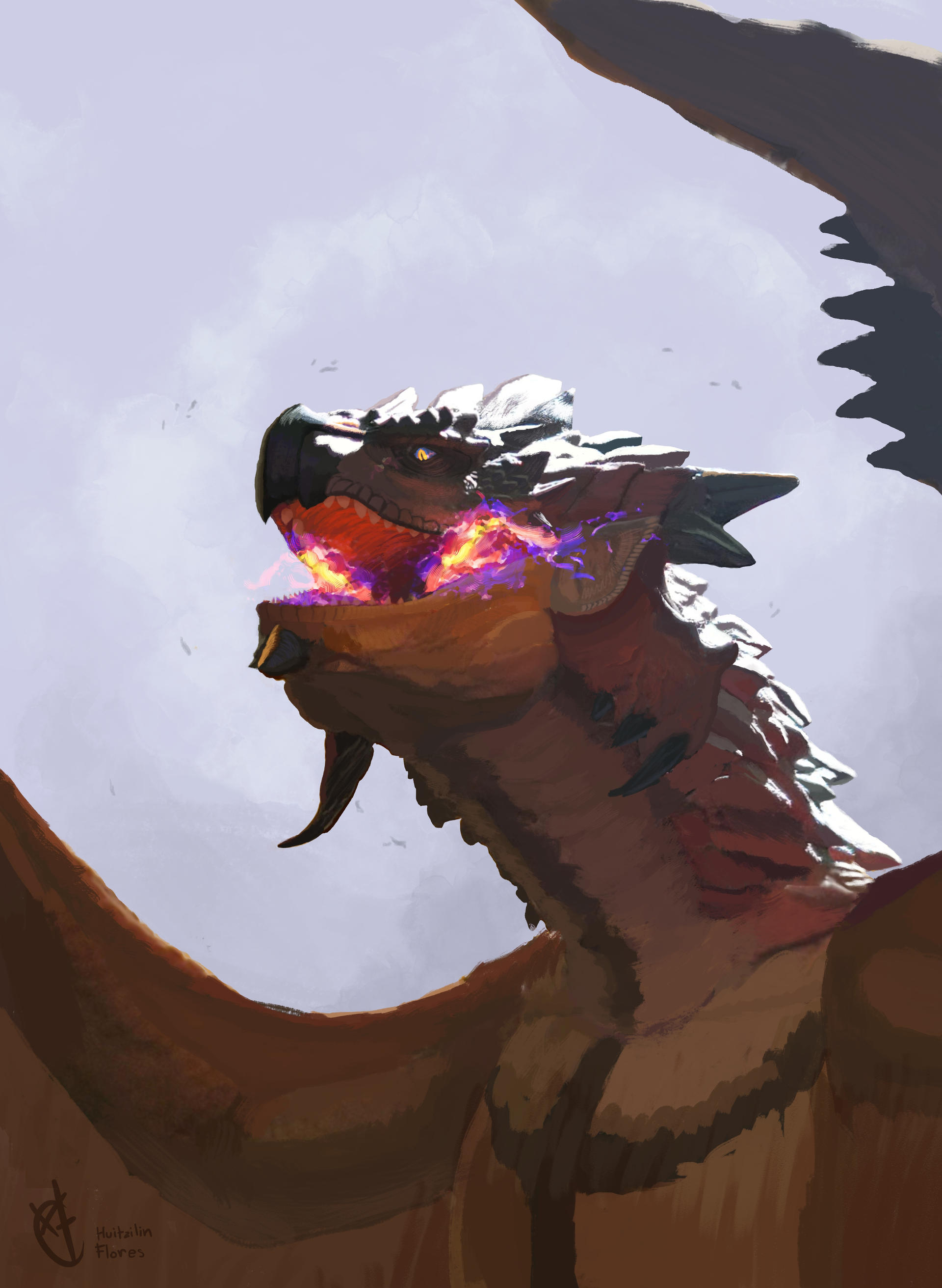 Rathalos portrait by XStreamChaosOfficial on DeviantArt