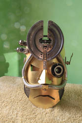 stempunk mask from brass