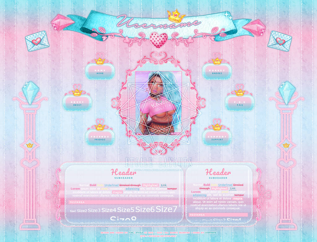 Val Ol2 VAL02 - Etoile Layouts v.5 - SOLD! by Valoish on DeviantArt