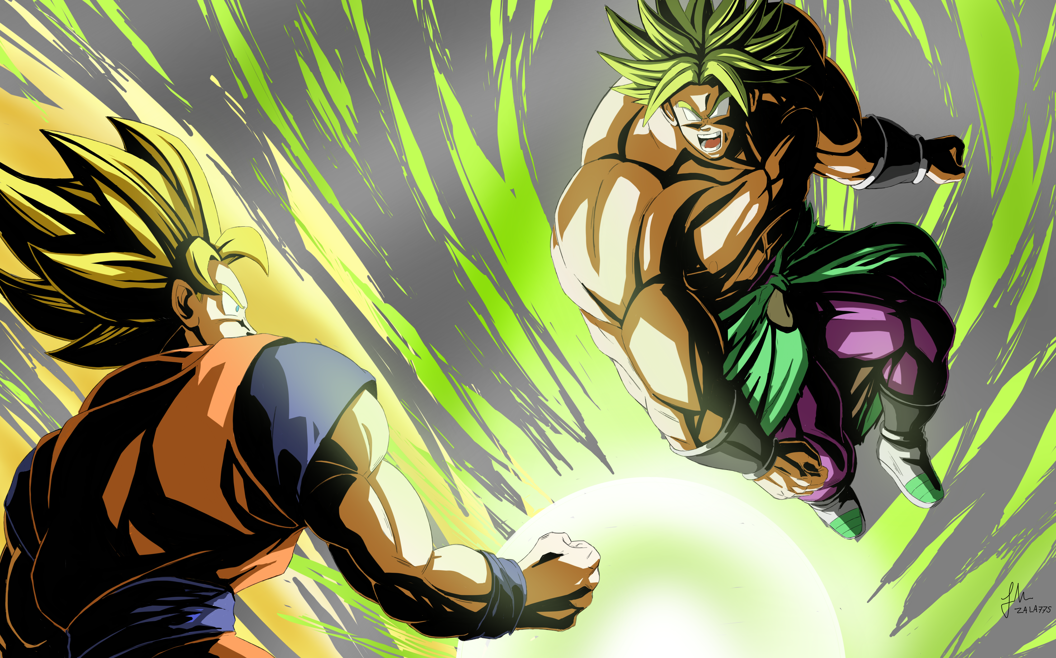 Goku Vs Broly 2018 Movie Final By Zala77s On Deviantart