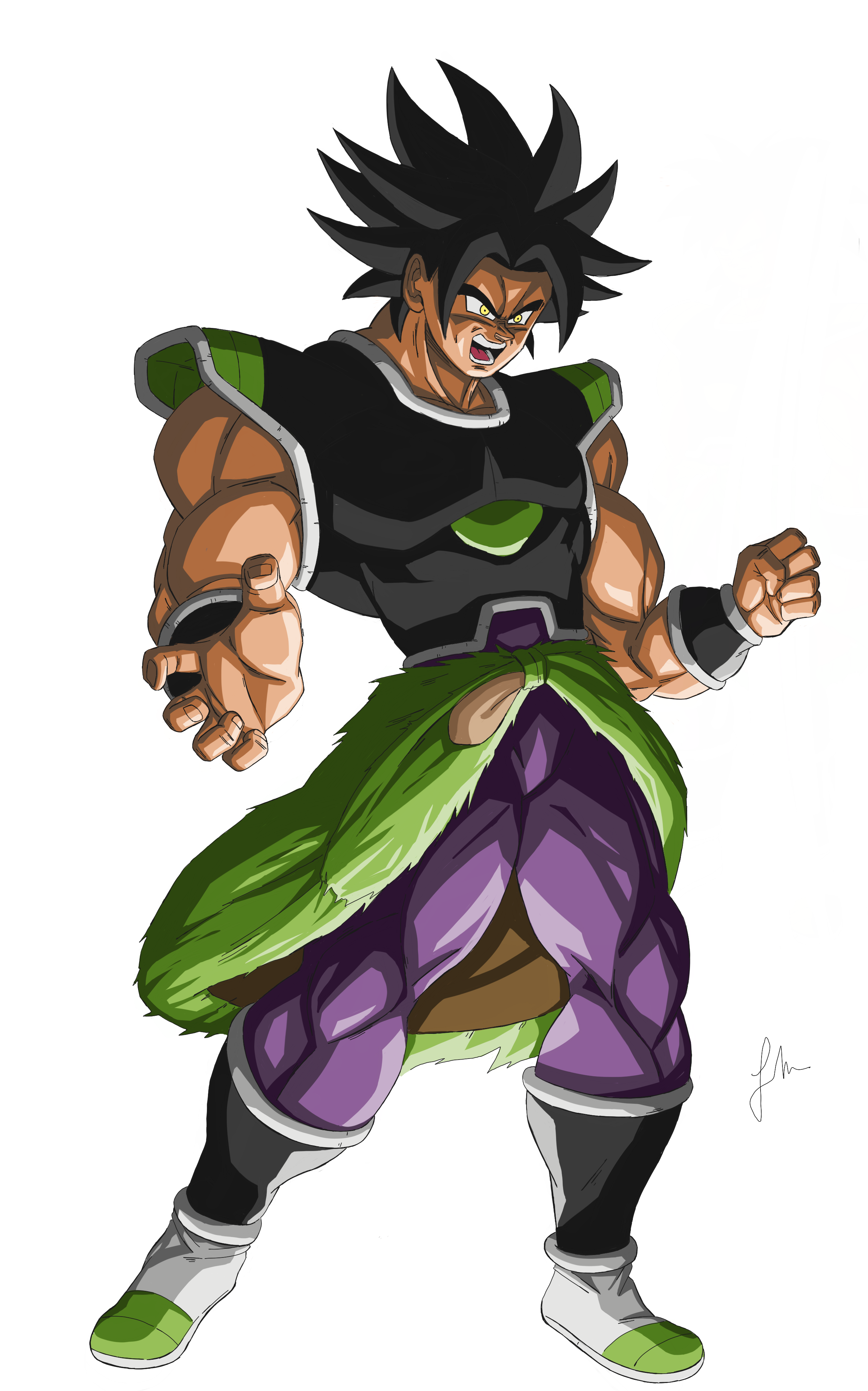 Broly 2018! estado preSSJ! by zala77s on DeviantArt