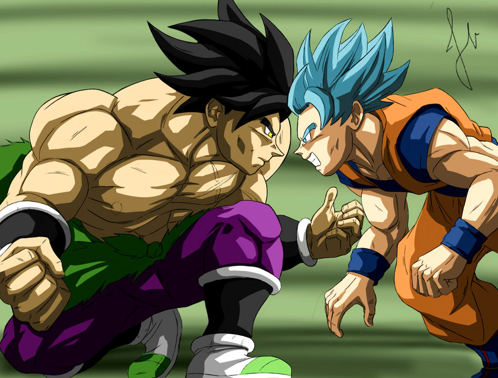 Goku vs Broly Color original by zala77s on DeviantArt Goku vs Broly Color original by zala77s on DeviantArt