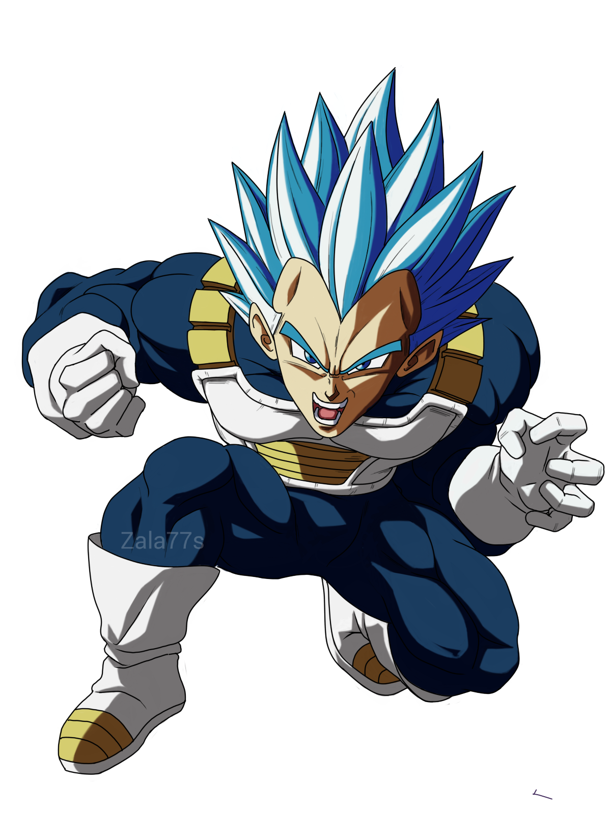 DRAGON BALL SUPER vegeta ssj blue Evolution by naironkr on DeviantArt