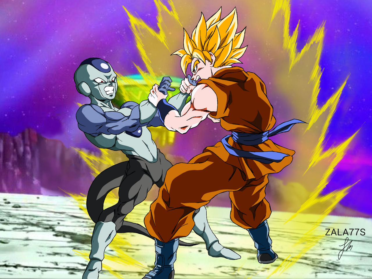 Goku vs Frost !! (Torneo de Champa) by zala77s on DeviantArt