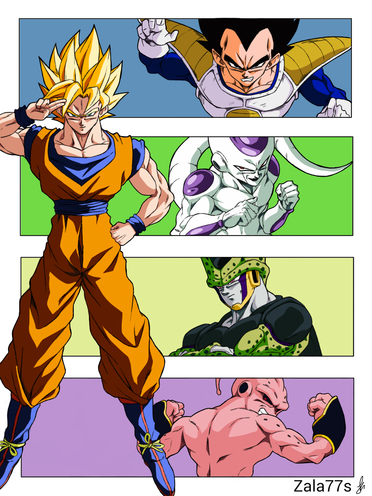 Cell Saga DBZ Poster by RoyalJester on DeviantArt