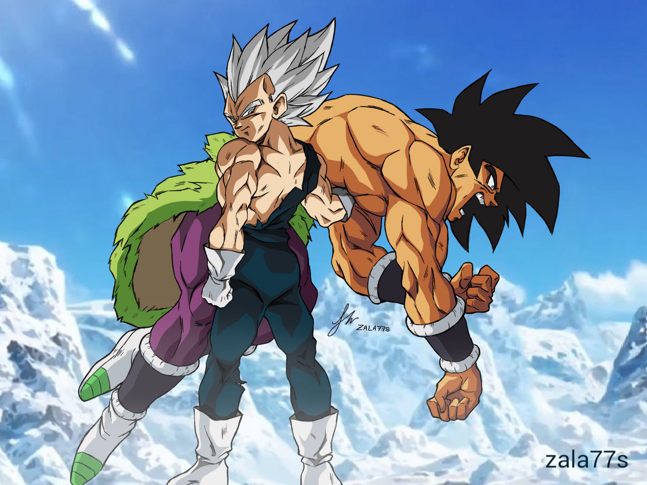 Vegeta UI vs broly! by zala77s on DeviantArt