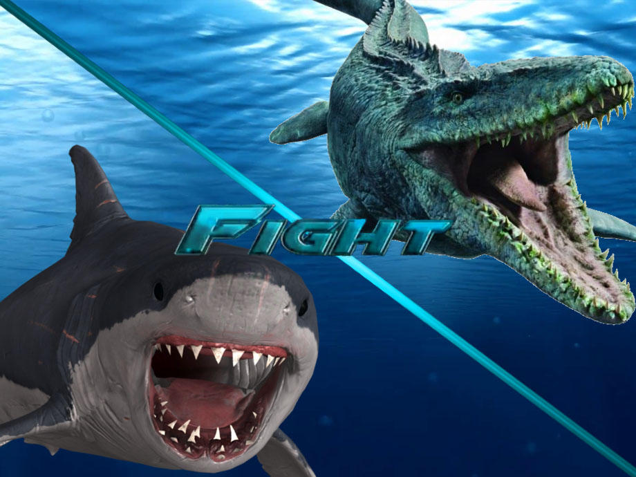 FIGHT | Megalodon vs. Mosasaurus by Green-73 on DeviantArt