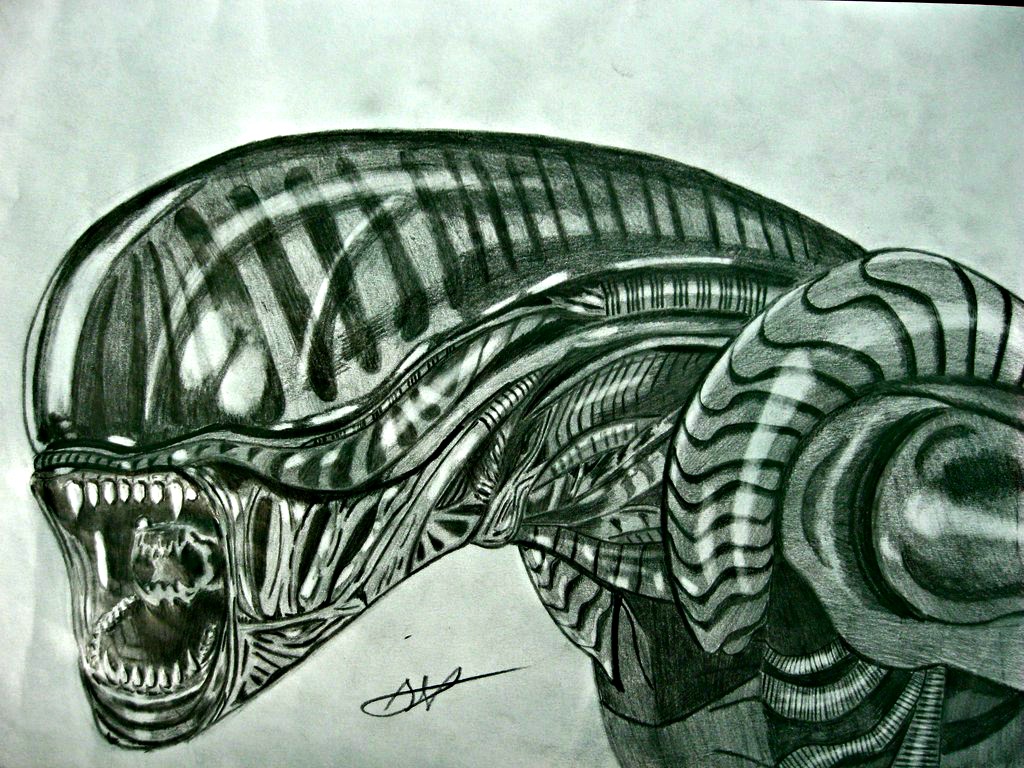 H.R. Giger's Alien (2015) by S1m0PI on DeviantArt